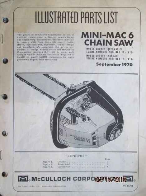 Mac 3516 Chainsaw Manual